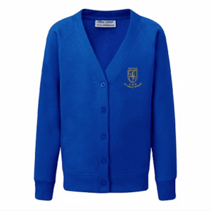 Trowell Primary Royal Blue Cardigan w/Logo