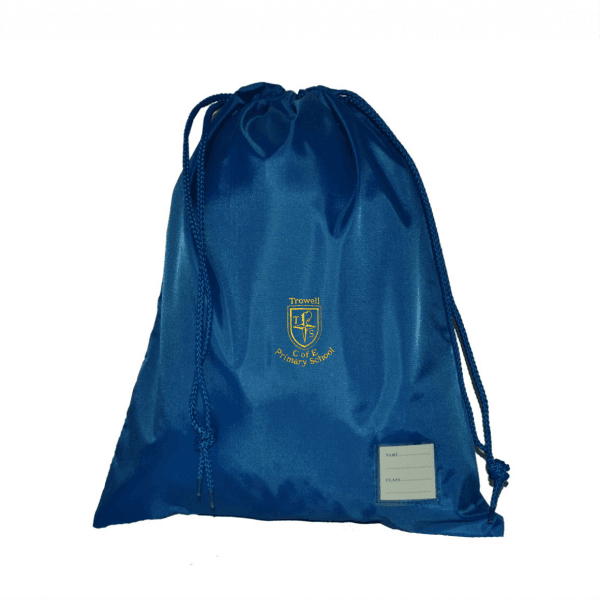 Trowell Primary Royal Blue Gym Bag w/Logo