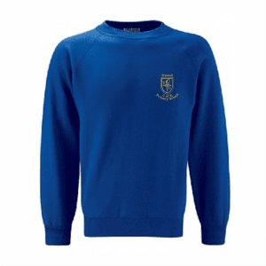 Trowell Primary Royal Blue Crew Neck Sweatshirt w/Logo