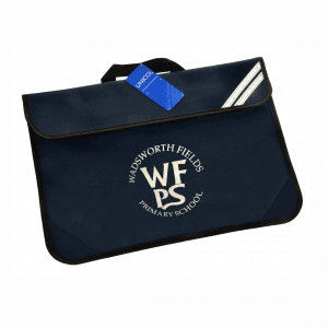 Wadsworth Fields Navy Book Bag w/Logo