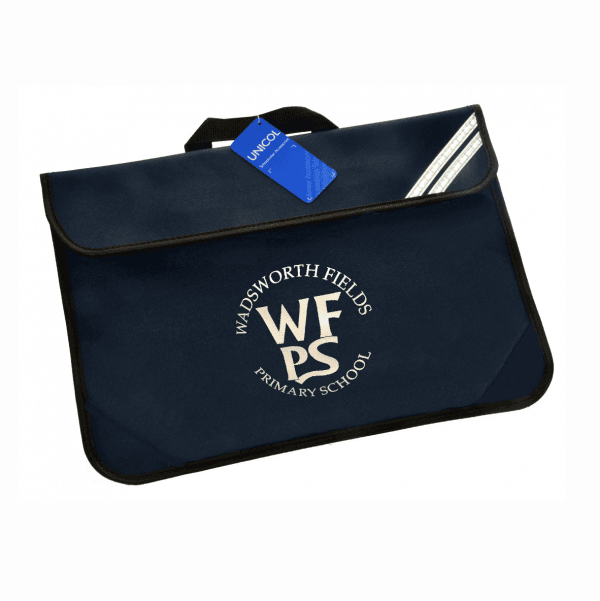 Wadsworth Fields Navy Book Bag w/Logo