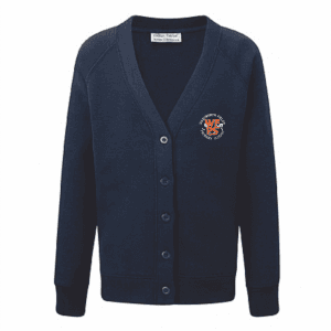 Wadsworth Fields Navy Cardigan w/Logo