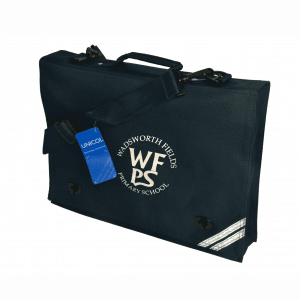 Wadsworth Fields Navy Document Case w/Logo