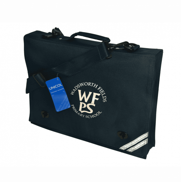 Wadsworth Fields Navy Document Case w/Logo