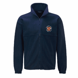 Wadsworth Fields Navy Fleece Jacket w/Logo