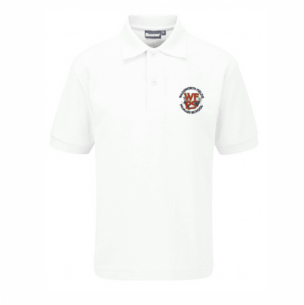 Wadsworth Fields White Polo Shirt w/Logo