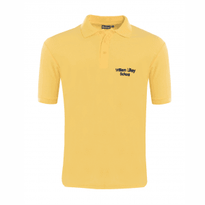 William Lilley Gold Polo Shirt w/Logo