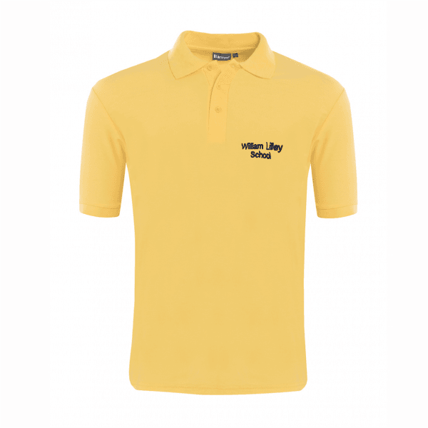 William Lilley Gold Polo Shirt w/Logo