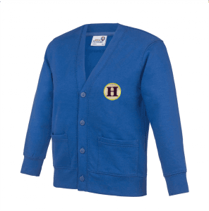 Heathfield Royal Blue Cardigan w/Logo