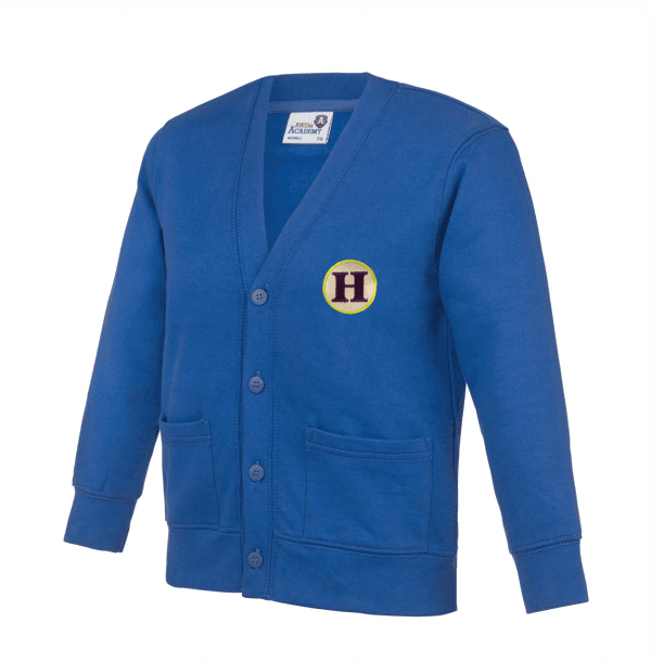 Heathfield Royal Blue Cardigan w/Logo