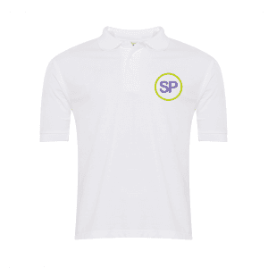 Sutton Park White Polo w/logo