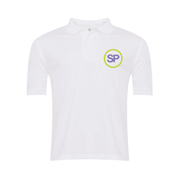 Sutton Park White Polo w/logo