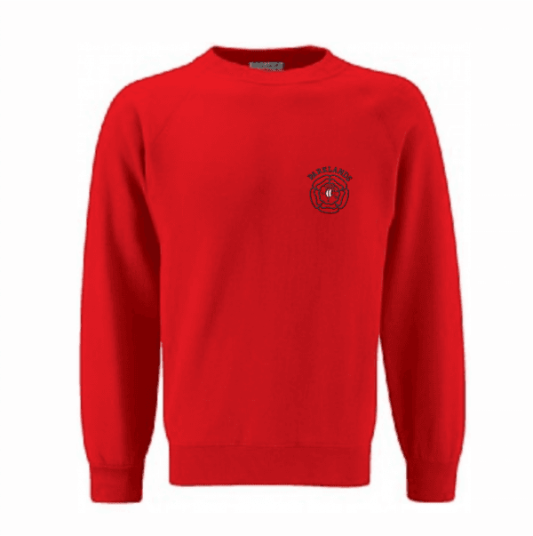 Parklands Red Crew Neck Sweatshirt w/Logo