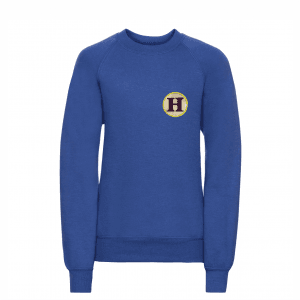 Heathfield Royal Blue Crew Neck Sweatshirt w/Logo