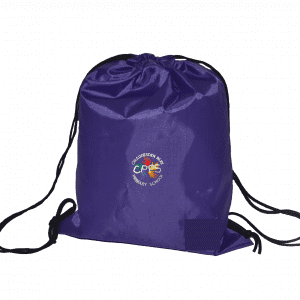 Chaddesden Park Purple P.E Bag w/Logo