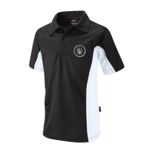 Derby Moor Spencer Academy Participation House Blk/Wht Sports Polo w/Logo