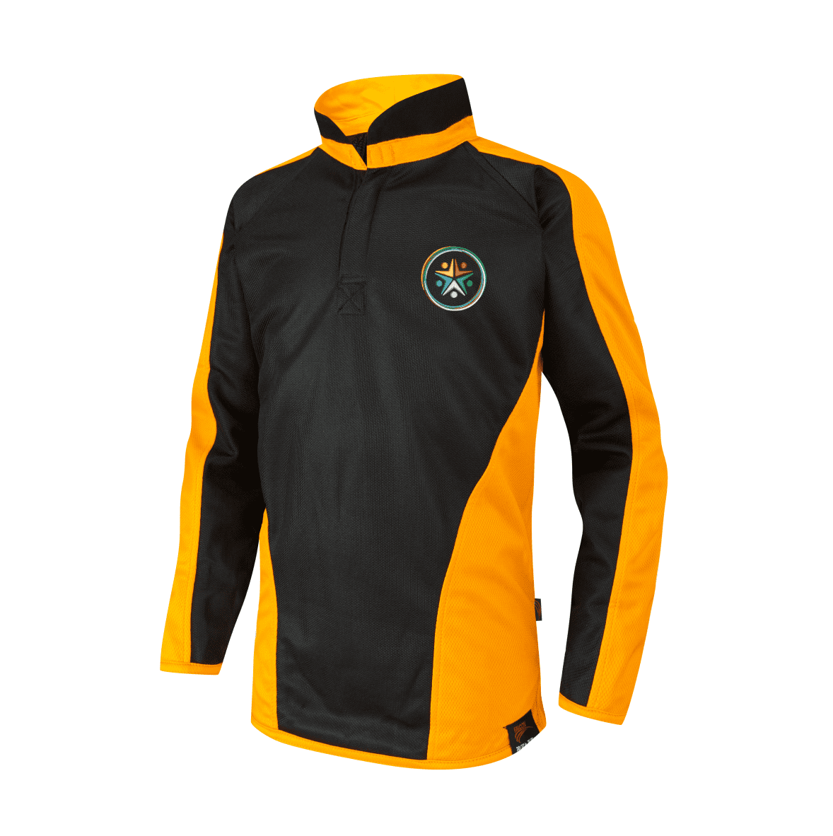 Derby Moor Spencer Academy Honour House Blk/Amb Rugby Top w/Logo