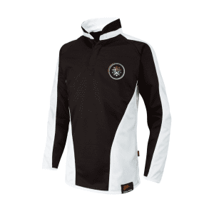 Derby Moor Spencer Academy Participation House Blk/Wht Rugby Top w/Logo