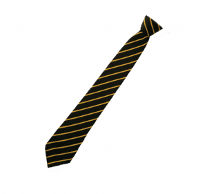 Derby Moor Honour House Black/Gold Clip-On Tie