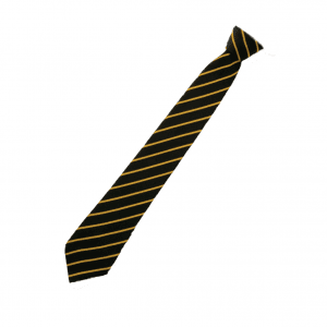 Derby Moor Honour House Black/Gold Clip-On Tie
