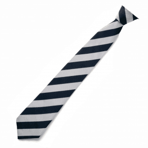 John Flamsteed Navy/White Tie - Clip-on (Years 7-9)
