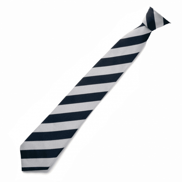 John Flamsteed Navy/White Tie - Clip-on (Years 7-9)