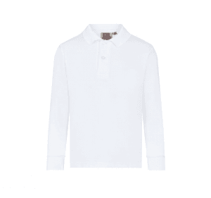 Zaytouna Long Sleeve Polo Shirt White