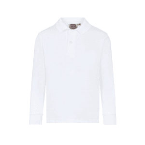 Zaytouna Long Sleeve Polo Shirt White