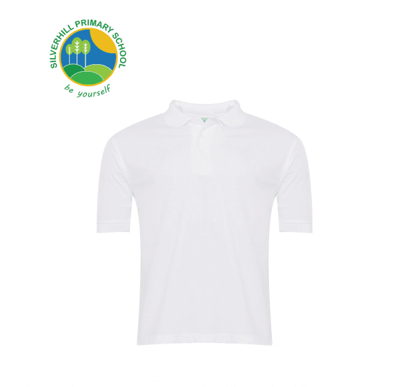 Silverhill White Polo Shirt w/Logo