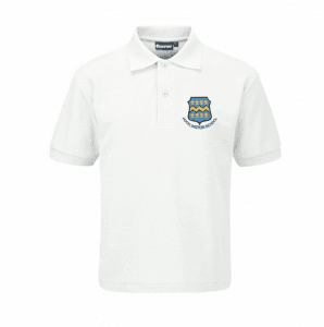 Pocklington White Polo Shirt w/Logo