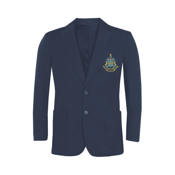 Boys Navy Blazer With Crest