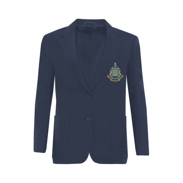 Girls Navy Blazer With Crest