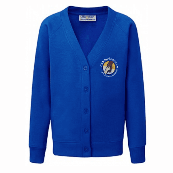 Canon Popham Royal Girls Cardigan w/Logo
