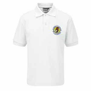 Canon Popham White Polo Shirt w/Logo