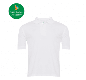 Carr Lodge White Polo Shirt w/Logo