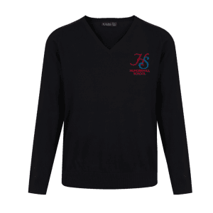 Hungerhill Black V-Neck Pullover w/Logo