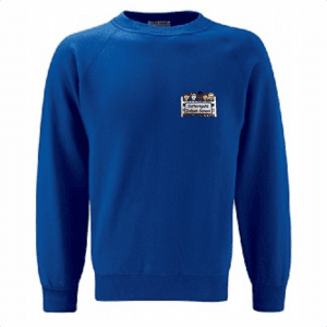 Saltersgate Infants Royal Crew Neck Sweatshirt w/Logo