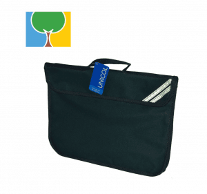 Woodfield Navy Book Bag w/Logo