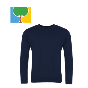 Woodfield Navy Sweatshirt w/Logo