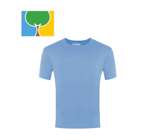 Woodfield Sky Blue T-Shirt w/Logo