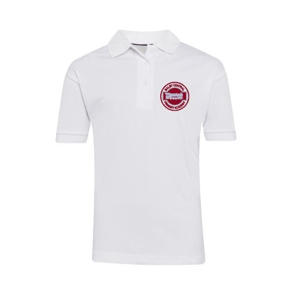 Balby Central White Polo Shirt w/Logo