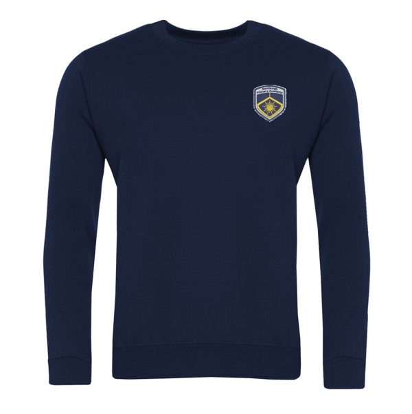 Barnburgh Navy Crew Neck Sweatshirt w/Logo
