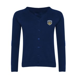 Barnburgh Navy Cardigan w/Logo