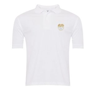 Barnby Dun Primary White Poloshirt w/Logo