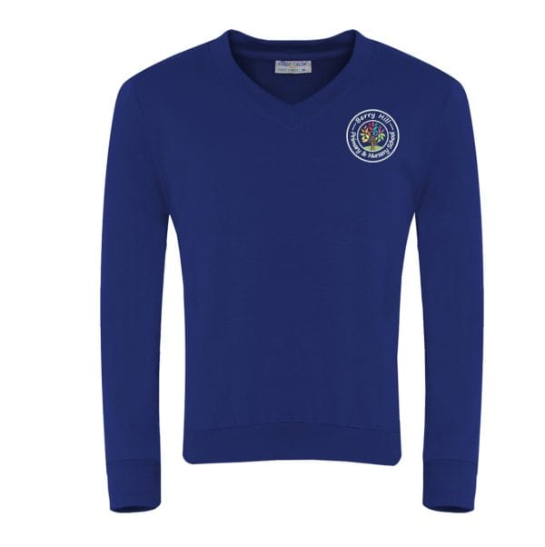 Berry Hill V-Neck Sweatshirt w/Logo