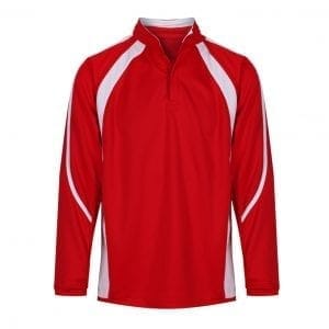 Brooke Priory Red/White Rugby Top w/Logo