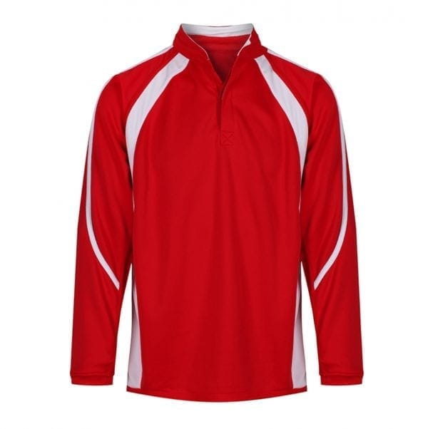 Brooke Priory Red/White Rugby Top w/Logo