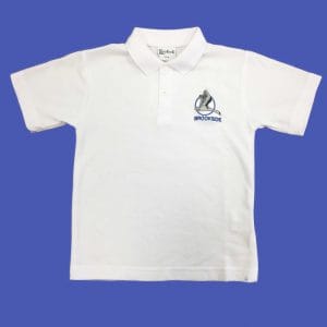 Brookside Primary White Polo Shirt W/Logo