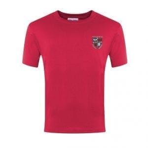 The Canons C of E Primary School Games T-shirt w/Logo - Red