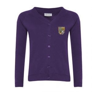 The Canons C of E Primary School Cardigan w/Logo - Yellow
